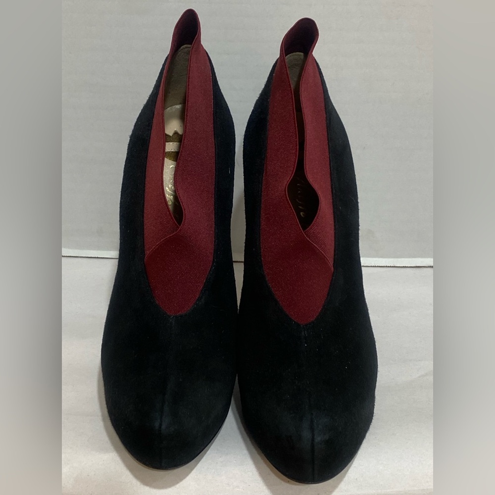 ERNESTO ESPOSITO WOMENS SZ 36 SIZE (US 5.5-6) BLACK SUEDE HEELS PUMPS